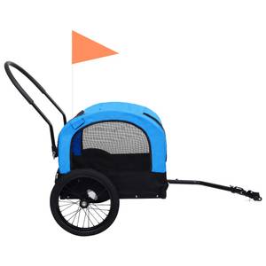 Fahrradanhänger Hund 3003257 Schwarz - Blau