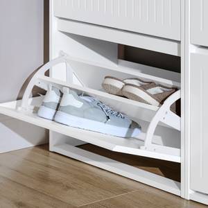 Meuble à Chaussures FSR165-H-W Blanc - Hauteur : 120 cm