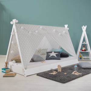 Lit bébé avec matelas 2084 Blanc - 105 x 132 cm