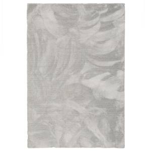 Luxus Hochflor Shaggy Teppich Velvet Grau - 80 x 240 cm