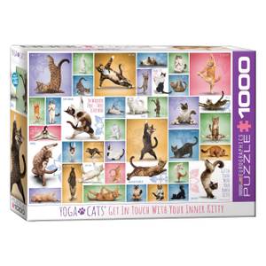 Puzzle Yoga Cats 1000 Teile Papier - 26 x 6 x 36 cm