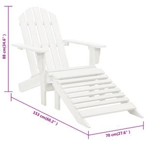 Chaise de jardin 3010074 Blanc