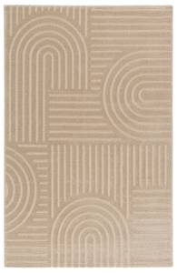 Kurzflor Boho Teppich - 120cm x 160cm Beige - 120 x 160 cm