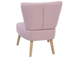 Fauteuil VAASA Chêne clair - Rose foncé