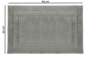 Badematte 00000512 Grau - Textil - 50 x 1 x 80 cm