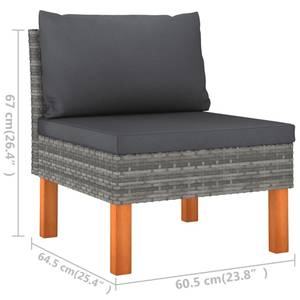 Garten-Sofa-Set (5-teilig) 3009634-2 Grau