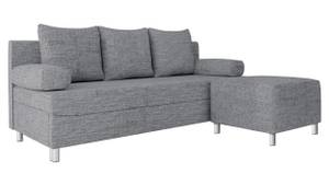 Schlafsofa Dover mit Polsterhocker Grau