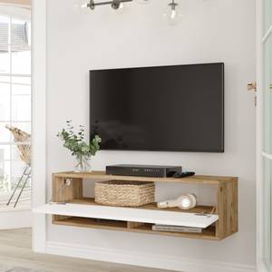 Meuble TV Laitila Blanc - Largeur : 100 cm