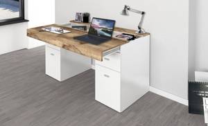 Schreibtisch Cristiano Weiß - Holzwerkstoff - 60 x 75 x 130 cm
