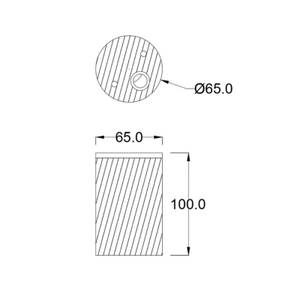 Wandleuchte Roll Schwarz - Metall - Kunststoff - 4 x 10 x 4 cm