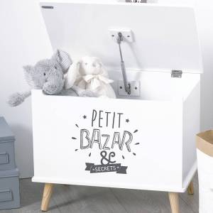 Spielzeugkiste „Petit Bazar & Secrets“ Weiß - Holzwerkstoff - 58 x 38 x 48 cm