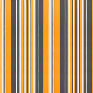 Tissu d'auvent de remplacement 3007858 Noir - Orange - 245 x 330 cm