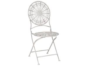 Bistro Set SCAFA 3-tlg Weiß - Metall - 70 x 77 x 70 cm