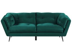 3-Sitzer Sofa LENVIK Schwarz - Grün - Textil - 210 x 75 x 90 cm