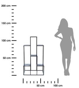 Blumenständer 10-1608 Schwarz - Metall - 60 x 110 x 40 cm