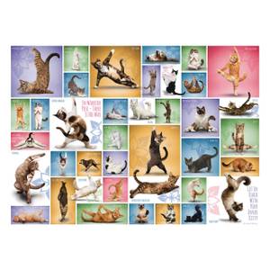 Puzzle Yoga Cats 1000 Teile Papier - 26 x 6 x 36 cm