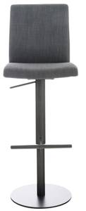 Tabouret de bar Cadiz Gris lava - Noir