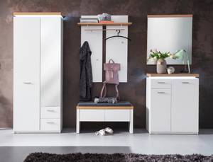 Garderobe Claire 30-OK (5-teilig) Weiß - Holzwerkstoff - Holzart/Dekor - 261 x 201 x 38 cm