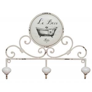 Accroche murale en porcelaine Le Bain 6 x 25 x 30 cm