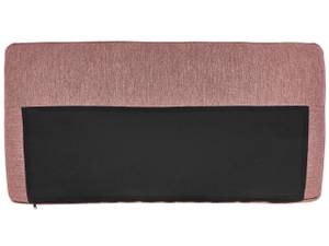 Ecksofa BREDA Schwarz - Braun - Pink - 192 x 85 x 155 cm - Armlehne davorstehend rechts - Ecke davorstehend links