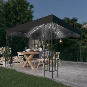 Gartenpavillon 3007841 Grau - Metall - Textil - 300 x 250 x 300 cm