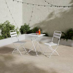 Table de jardin pliante Perla Blanc