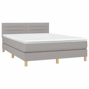 Boxspringbett 3017288-15 Hellgrau - Tiefe: 203 cm