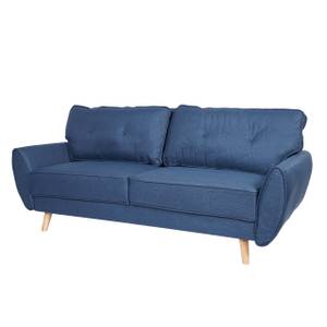 3er-Sofa J19 Blau - Textil - 203 x 94 x 116 cm