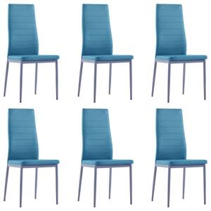 Esstisch und Stühle Blau - Tiefe: 120 cm