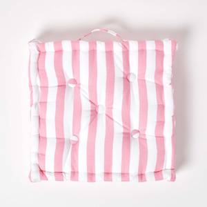 Sitzkissen Breite Streifen Pink - 50 x 10 x 50 cm