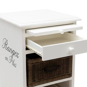 Armoire Rangez en Plus Blanc - Bois massif - 41 x 135 x 40 cm