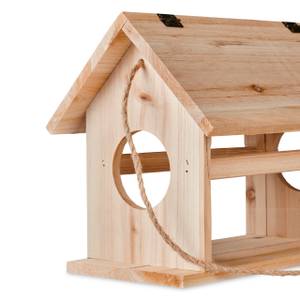 Vogelfutterhaus aus Holz Hellbraun