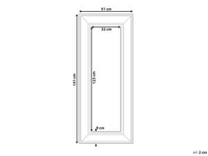 Miroir ASPEN Doré - Matière plastique - 51 x 141 x 4 cm