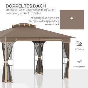 Pavillon 84C-320 Braun - Metall - 300 x 270 x 365 cm