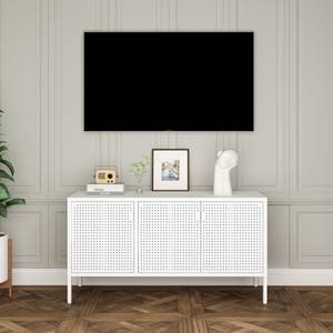 Fernsehschrank Castelli Weiß - Metall - 114 x 60 x 40 cm