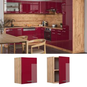 Hängeschrank R-Line Braun - Hochglanz Bordeaux