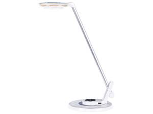 Lampe de bureau CORVUS Argenté - Blanc