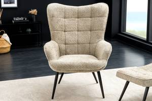 Sessel SCANDINAVIA Beige - Schwarz