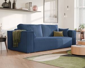 Sofa Bali Blau - Holzwerkstoff - 255 x 59 x 105 cm