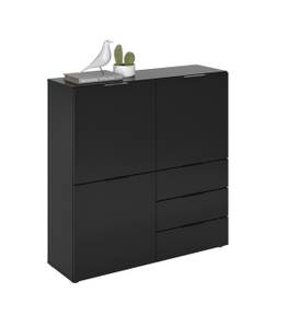 Buffet 3 Portes 3 Tiroirs Dark Noir