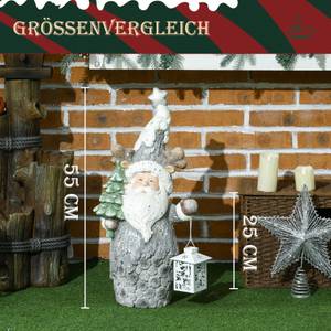 Weihnachtsdeko Figur 844-737V00MX Grau - Metall - 16 x 55 x 29 cm