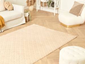 Tapis à poil long GHARO Beige - 160 x 230 cm