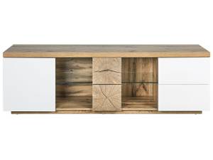 Meuble TV FARADA Marron - Blanc - Bois manufacturé - 160 x 52 x 40 cm