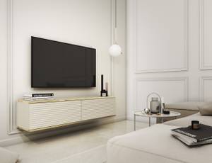 TV-Element mit Lamellenfronten MUCALMA Beige