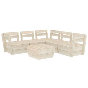 Mobilier de jardin Beige - Bois massif - Bois/Imitation - 60 x 30 x 60 cm