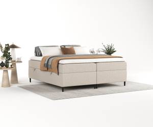 Premium Boxspringbett Theo Hellbraun - Breite: 182 cm