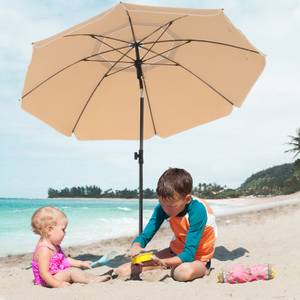 Sonnenschirm für Strand knickbar Beige