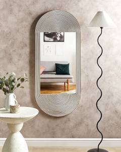 Miroir BRIANT Marron - Blanc - Bois massif - 56 x 130 x 3 cm