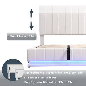 Hydraulisch-Polsterbett mit LED Nesoi Ⅱ 162 x 101 x 203 cm