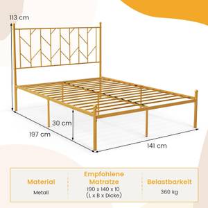 Metallbett HU10505 Gold